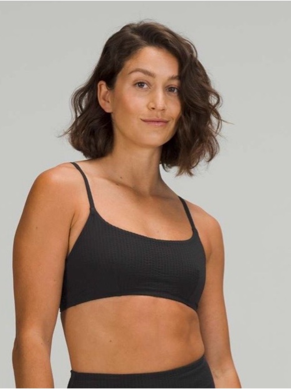 Lululemon - Black Seersucker Swim Top *B/C Cups